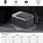 Alpicool C9PT Portable Car Freezer Cooler, 12 Volt Car Refrigerator, 10 Quart Fast Cooling, with 12/24V DC and 100-240V AC for Outdoor, Camping, RV, Truck (Black&Grey)