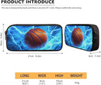Kids School Backpack Boys Basketball Backpack with Lunch Box Soft Pencil Case for Boys Kindergarten Elementary Middle Bookbag Set for 17 Inch Mochilas Escolares Para Niños