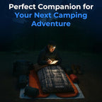 SereneLife Double Sleeping Bag with Pillows, Waterproof & Detachable for 2 Single Bags, Lightweight & Warm, Perfect for Camping, Hiking, Backpacking, and Cold Weather, Suitable for Temperatures 5-10°F