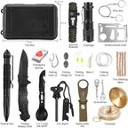 Gifts for Men Dad Christmas Husband Teenage Boy, Survival Kit 28 in 1, Survival Gear Tool Emergency Tactical Equipment Supplies Kits for Families Outdoors Camping Hiking Adventures