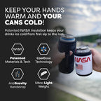 PHOOZY Insulated Can Cooler for 12oz Cans with NASA-Inspired Technology - Patented Koozie That Keeps Drinks Cold 10x Longer - Lightweight Beer Koozie for Outdoor Adventures - Space White