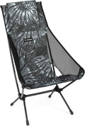 Helinox Chair Two Ultralight, High-Back, Collapsible Camping Chair, Black Tie Dye, with Pockets