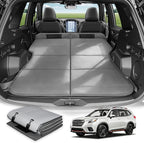 SUV Trunk Car Bed for Subaru Forester, Foldable Non-Inflatable Memory Foam Mattress, Thick Foam Camping Sleeping Pad for SUV Cargo Area, Portable Car Camping Bed for Overlanding with Carry Bag, Gray