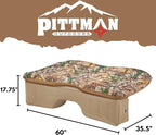 Pittman Outdoors - PPI CMO_TRKMAT AirBedz Rear Seat Air Mattress for Trucks and SUVs with Portable DC Air Pump, Realtree Camo
