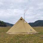 4-6 Person Pyramid Tipi Hot Tent for Camping, Backpacking, Fishing, Wilderness Exploration, Hunting