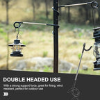 Camping Lantern Hook Hanger Stainless Steel Outdoor Lantern Holder Portable Tent Light Hook for Hiking Backpacking Camping Gear