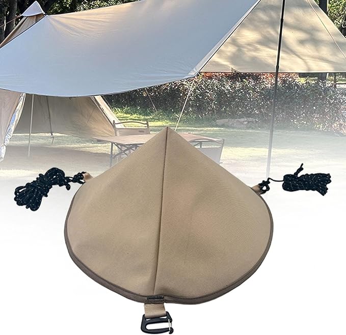 Tarp Connecting Cap Tent Connect Hat Waterproof with Guy Ropes Adapter Camping Tent Accessory for Backpacking Travel Picnic