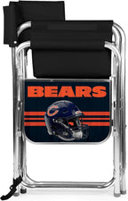 Picnic TIME NFL Unisex-Adult NFL Sports Chair with Side Table, Beach Chair, Camp Chair for Adults