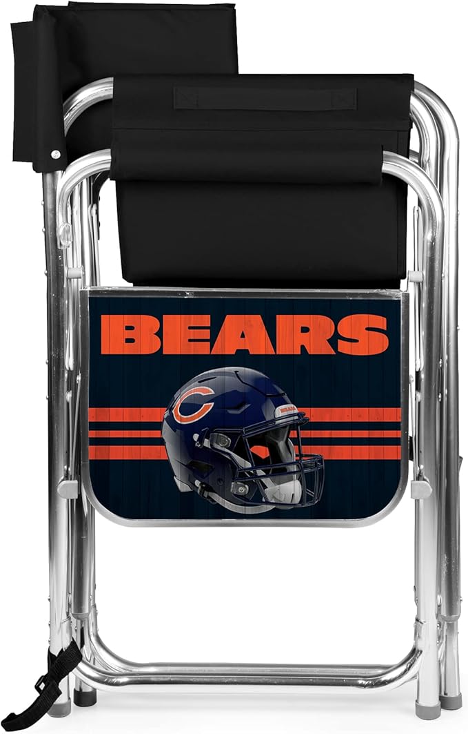 Picnic TIME NFL Unisex-Adult NFL Sports Chair with Side Table, Beach Chair, Camp Chair for Adults