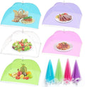 5 Pack Food Cover Tents, Food Covers for Outdoors, Mesh Cover, Reusable and Collapsible Outdoor Picnic Net for Parties Picnics, BBQs, Fruit Covers