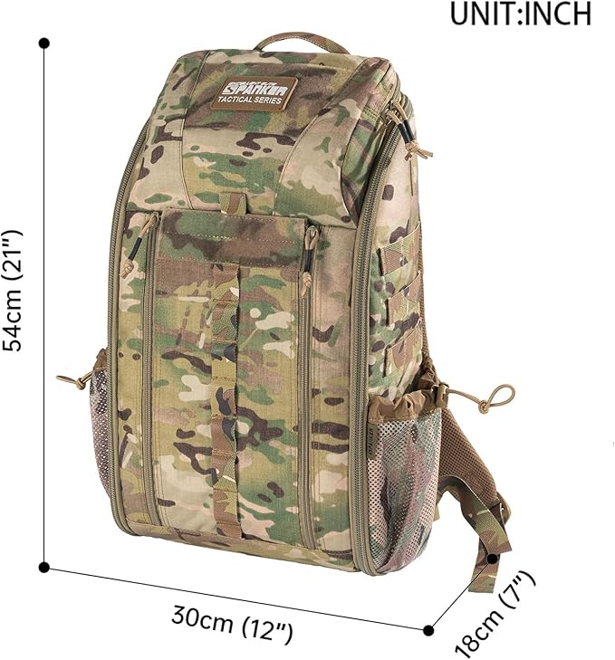 EXCELLENT ELITE SPANKER Medical Backpack Tactical Knapsack Outdoor Rucksack Camping Survival First Aid Backpack(Multicam)