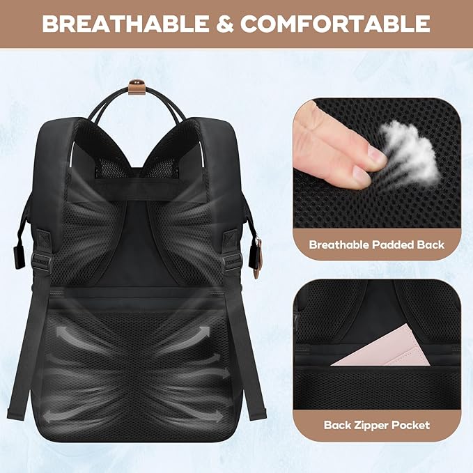 Maelstrom Cooler Backpack, 36 Cans Insulated Backpack Cooler, Soft Leakproof Double Deck Cooler Bag, Lightweight Lunch Backpack for Men & Women,Perfect for Beach Travel, Camping & Work