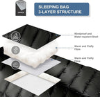 2 Person Sleeping Bag for Adults,Double Sleeping Bags King Size, Backpacking Sleeping Bag with Plush Lining/Extra Large/4 Seasons/Portable/Waterproof/Hiking/Camping/Backpacking