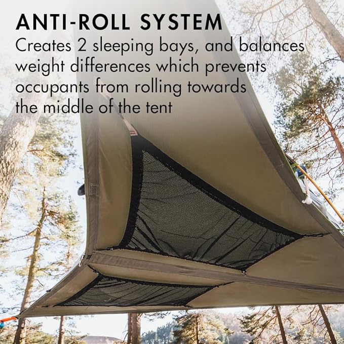 Tentsile Connect V3 2-Person Tree Tent Hammock, The Original Tree Tent Company, 880 Pound Capacity, Portable Treehouse, Heavy Duty Ratchets Included, Designed in The UK