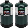 KOMAN BLUEFIRE 16.4 oz Propane Tank Camping Propane Tank Portable Canister Propane Gas Tank Small Propane Tanks for Camping Stove Outdoor Backpack Mini Burner Heater Cooking Torch Lamp(2 Pack)