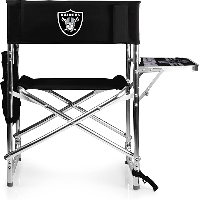 Picnic TIME NFL Unisex-Adult NFL Sports Chair with Side Table, Beach Chair, Camp Chair for Adults