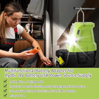 Battery Adapter for Ryobi 18volt One+ P107 P108 Li-ion Battery,Portable Power Source Converter with Dual USB Phone Charge Port,420LM Flashlight LED Work Light with Hook,Outdoor Lantern Camping Lamp