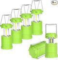 6-Pack Mini LED Green Camping Lanterns, Portable Camping Lights, Outdoor Handled Lamps, Essential Emergency Lights for Power Outages, Hiking, Hurricane