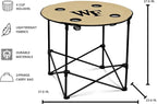 Logo Brands Officially Licensed NCAA Unisex Round Table, One Size, Team Color