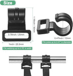0.47IN Tent Pole Clips [30PCS] - C-Shaped Clamp Use for Camping & Awning Tent & Canopies Poles - [POM Plastic] Tent Pole Attachment Clips Webbing Strap Clamp