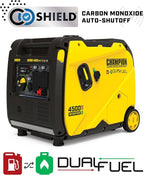 Champion Power Equipment 4500-Watt Electric Start Dual Fuel RV Ready Portable Inverter Generator with Quiet Technology and CO Shield
