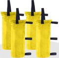 ABCCANOPY Canopy Weights Set of 4-120LBS Sand Bags for Pop up Tent, Weight Bags for Outdoor Gazebo, Trampoline, Pergola, Yellow (Without Sand)