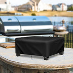 Camping Stove Cover for Concord 12" Single Propane Outdoor Burner, Waterproof Covers for Outdoor Propane Gas Grill Burners Stove - 13”L x 13”W x 6”H, Black