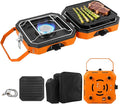 Dollate 2-Burner Propane Stove with Griddle and Carrying Bag, Portable Foldable Camping Stove with 2 Adjustable Burners 16000 BTUs,for Camping Tailgating Essentials Gear (Orange)