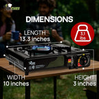 JoChef Butane Camping Stove - 9,500 BTU Portable Gas Stove