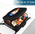 Waterproof PVC Paddleboard Cooler Deck Bag - 12 Can Soft Insulated Cooler for Paddleboarding, Camping, Kayaking