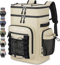 Insulated Cooler Backpack, 40L Leakproof Backpack with Double Compartments for Men & Women, Large Lunch Cooler for Camping, Beach, Travel, Picnic, Up to 48 Cans