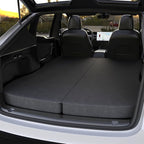 Ferlizer 4" Memory Foam Camping Mattress for Tesla Model Y, 76" x 43", Foldable Car Sleeping Pad with Plush Washable Cover, CertiPUR-US Certified, Dark Grey