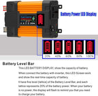 6000W Solar Inverter Kit with 100W Waterproof Foldable Panel & 50A Controller for RV, Camping & Off-Grid Power Solutions(4000w)