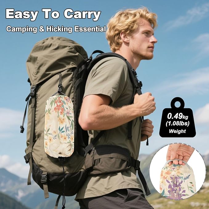 Flowers and Alpacas Hammocks for Camping with Hanging Rope Indoor Hammock for Camping & Hiking Essential