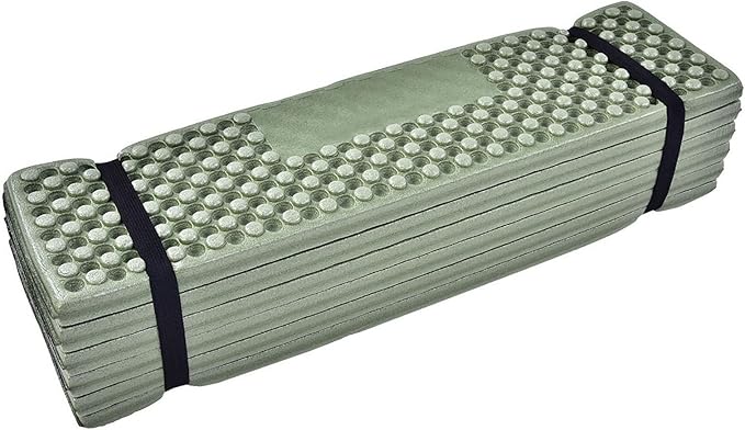 Drfeify Mattress Foam Camping Mat for Outdoor Sports Egg Cell Shape Sleeping Pad for Camping Material (Green)