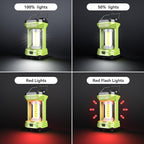AlpsWolf Camping Lantern Rechargeable, 1000LM 4 Light Modes Camping Light 4000mAh Rechargeable Lantern for Power Outages Portable Camping Lamp Camping Essentials for Emergency, Green, 2 Packs