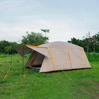 Camping Tent Family Cabin Tents, Large Capacity 2 Room Cabin Tent for Family Outdoor Use, Backpacking, Hiking, Picnics (L)