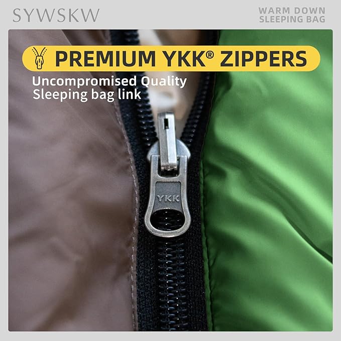 Ultralight Down Sleeping Bag with Pillow, 15F 32F 45F Sleeping Bag for Women,Men,Youth Backpacking,Hiking and Camping Outdoor with YKK Two-Way Zipper 680 FP Down