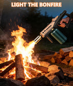 Propane Grill Torch Gun – Cooking Torch – Culinary Torch Sous Vide – Adjustable Flamethrower for BBQ, Campfire, Charcoal Wood Grills Lighter(Tank Not Included)