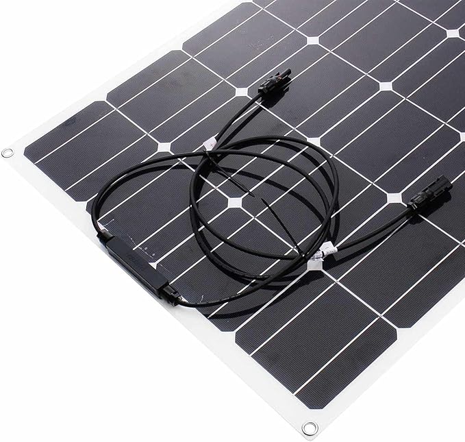 800W/400W Solar Panel 18V Semi-Flexible Monocrystalline Solar Cell DIY Cable Outdoor Car RV Waterproof Rechargeable Power System,400W