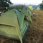 Camping Tent 3-4 Person Hydraulic Automatic Camping Tent Double Layer Instant Setup Outdoor Family Tent Portable Backpacking Tent for Hiking (Color :