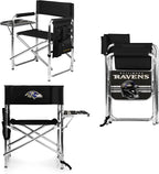 Picnic TIME NFL Unisex-Adult NFL Sports Chair with Side Table, Beach Chair, Camp Chair for Adults