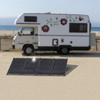 ACOPOWER 200W Portable Solar Panel Kit, Waterproof 20A Charge Controller for 12V Battery and Solar Generator for RV, Camper Trailer& Marine Black