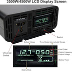 3500W 4500W 7000W Car Inverter DC 12V to AC 240V Pure Sine Wave Power Inverter with LCD Display, for Motorhomes Truck Boat Camping~/