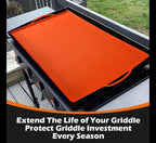 Silicone Griddle Mat Cover compatible with Camp Chef 2 Burners Fry Griddle Accessory- 32 Inch All-Encompassing Coverage Heavy Duty Food Grade Grill Buddy, All Season Grill Surface Protective