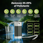 Portable Water Filter Pump,Camping Water Filter High-Volume Portable Purification Filter for Backpacking, Hiking, Emergency Preparedness,Camping
