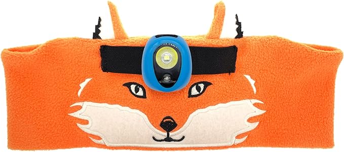 Big Discoveries WildLight Headband Headlamp - Fleece Headband with Bright LED Head Lamp for Kids | Fun Toy Headlight for Boys, Girls, or Adults | Headlamps for Camping, Hiking, Party, or Reading