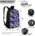 3 Pcs Cartoon Dinosaur Patterns Backpack, Matching Sturdy Lunch Bag and Large Capacity Pencil Case Set for Primary School Students, Lightweight Stylish Bag Set
