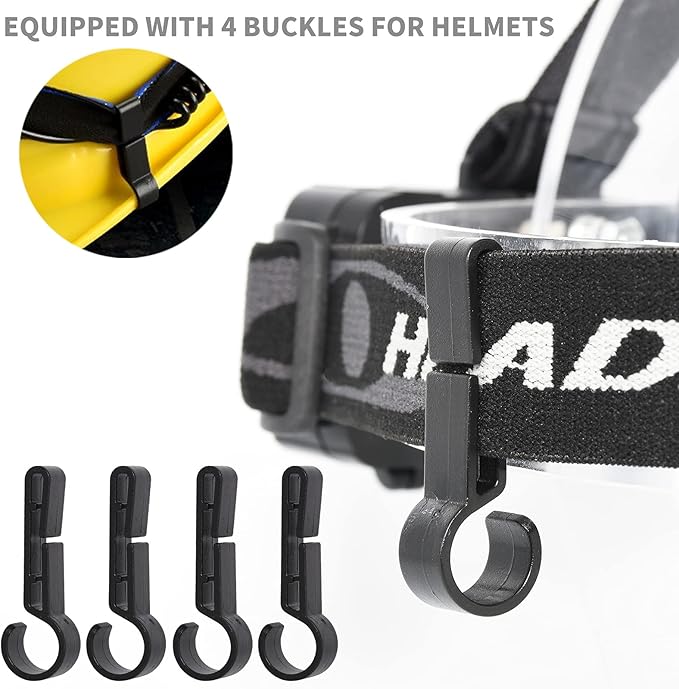 DARKBEAM Hard hat Headlamp COB LED Floodlight with Red Light USB Rechargeable 2000 Lumen - Car Maintenance and Night Construction - Included Rechargeable Battery Last for 6-10 Hours