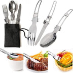 Camping Cookware Camping Cooking Sets Portable and Foldable Cookware Kit Cooker Utensil Tool Oven Pot Pan Tableware Outdoor Picnic